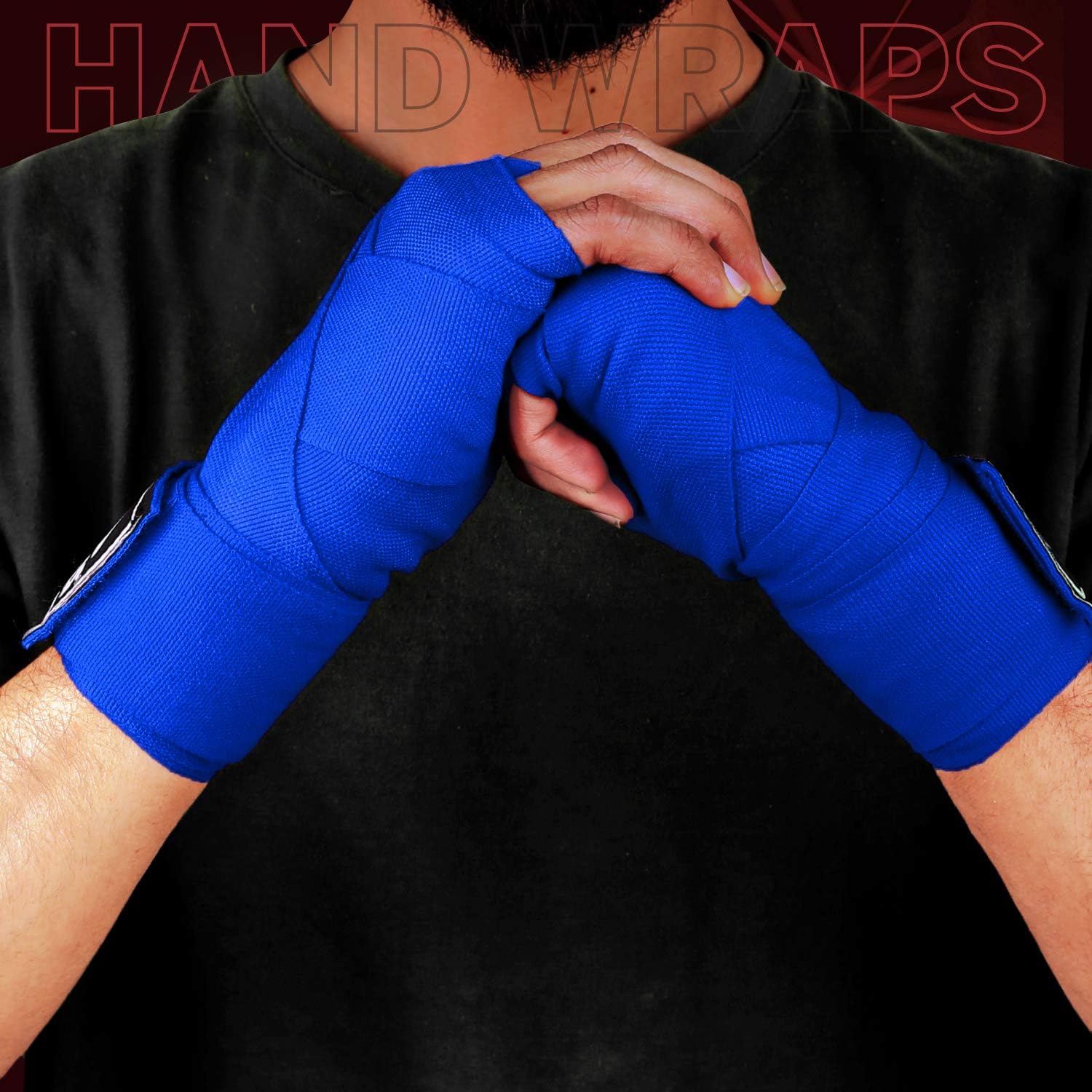MAVIKS Boxing Hand Wraps 120 and 180 inch Bandages for Martial Arts Kickboxing Muay Thai MMA Training Sparring Men Women Inner Gloves Elastic Hand Wraps with Thumb Loop MAVIKS Boxing Hand Wraps 120 and 180 inch Bandages for Martial Arts Kickboxing Muay Thai MMA Training Sparring Men Women Inner Gloves Elastic Hand Wraps with Thumb Loop