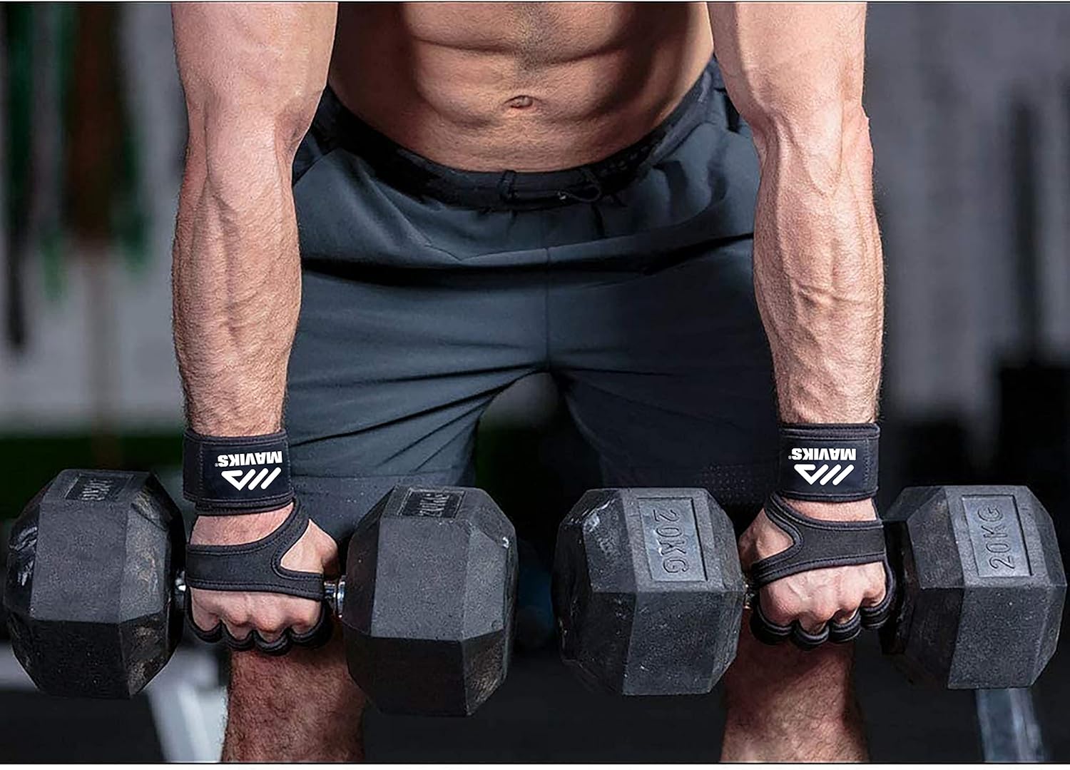 MAVIKS Black Crossfit Gym Fitness Gloves for Men Women UK Weight Lifting Workout Cross Training Hand Grips with Wrist Support for Pull Ups, Powerlifting, Bodybuilding, Calisthenics MAVIKS Black Crossfit Gym Fitness Gloves for Men Women UK Weight Lifting Workout Cross Training Hand Grips with Wrist Support for Pull Ups, Powerlifting, Bodybuilding, Calisthenics