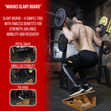 Professional Adjustable Calf Stretcher Slant Board for Squats for Ankle and Achilles Stretching, Posture Wooden Slant Board for Calf Stretching, Squat Wedge for Physical therapy & Exercise Professional Adjustable Calf Stretcher Slant Board for Squats for Ankle and Achilles Stretching, Posture Wooden Slant Board for Calf Stretching, Squat Wedge for Physical therapy & Exercise
