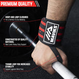 Gym Wrist Wraps for Weightlifting Men & Women with Thumb Loop Wrist Brace for For Weight Lifting, CrossFit, Powerlifting, Strength Training Gym Wrist Wraps for Weightlifting Men & Women with Thumb Loop Wrist Brace for For Weight Lifting, CrossFit, Powerlifting, Strength Training