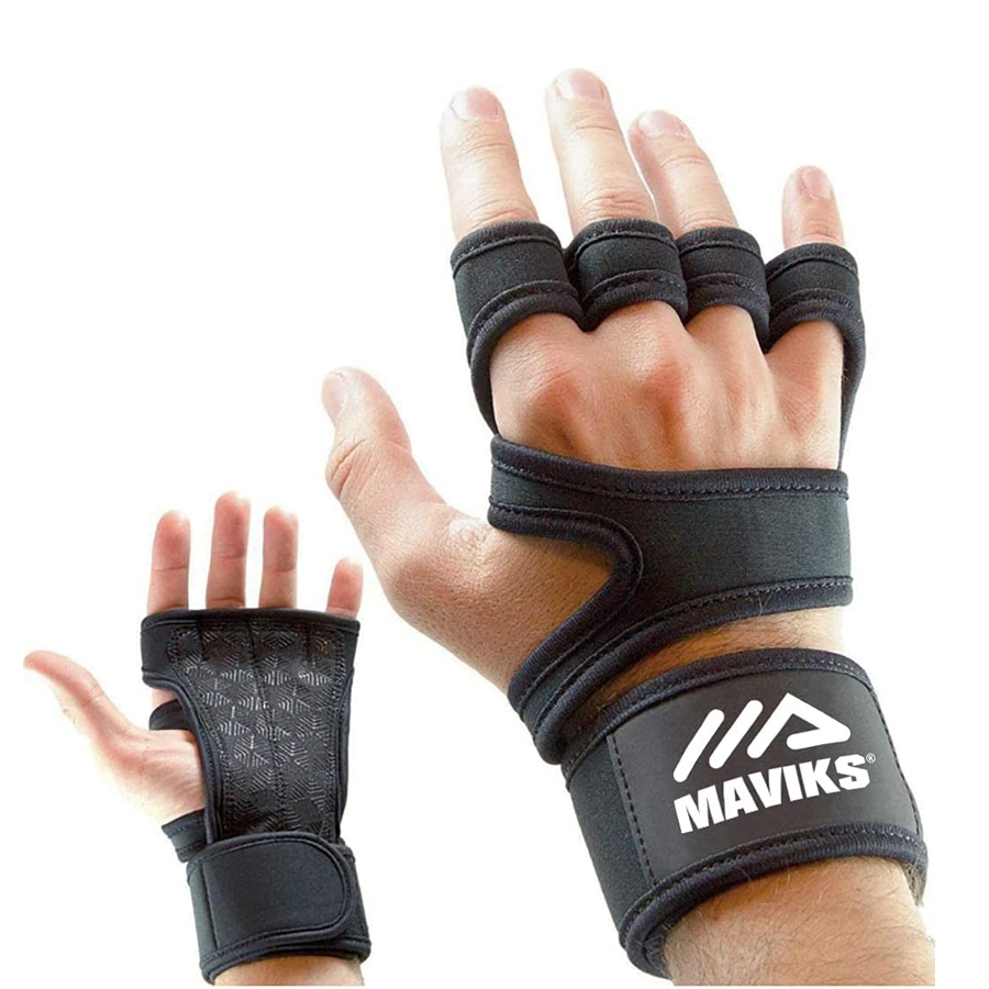 MAVIKS Black Crossfit Gym Fitness Gloves for Men Women UK Weight Lifting Workout Cross Training Hand Grips with Wrist Support for Pull Ups, Powerlifting, Bodybuilding, Calisthenics MAVIKS Black Crossfit Gym Fitness Gloves for Men Women UK Weight Lifting Workout Cross Training Hand Grips with Wrist Support for Pull Ups, Powerlifting, Bodybuilding, Calisthenics