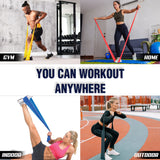 MAVIKS Stretch Bands for Exercise and Flexibility – Set of 5 Elastic Bands for Men and Women, Physical Therapy, Stretching, Mobility, Yoga & Home Fitness