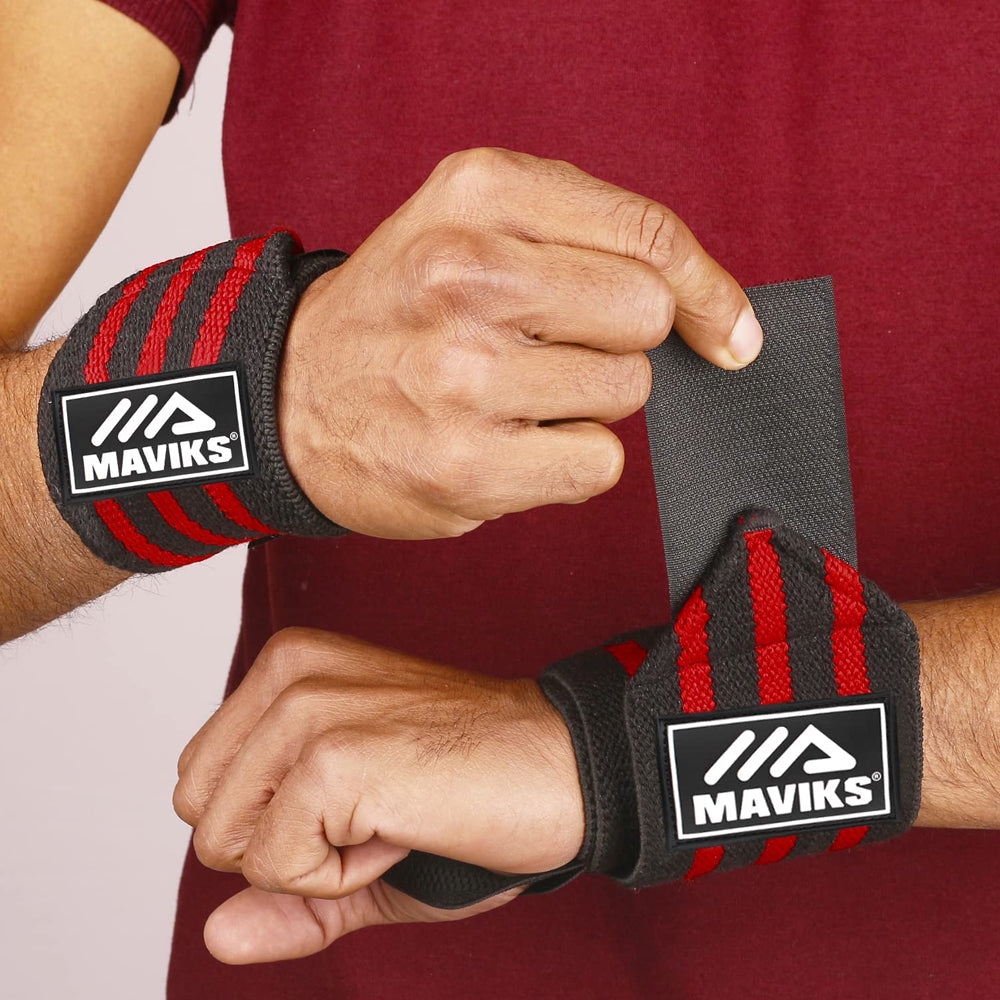 Gym Wrist Wraps for Weightlifting Men & Women with Thumb Loop Wrist Brace for For Weight Lifting, CrossFit, Powerlifting, Strength Training