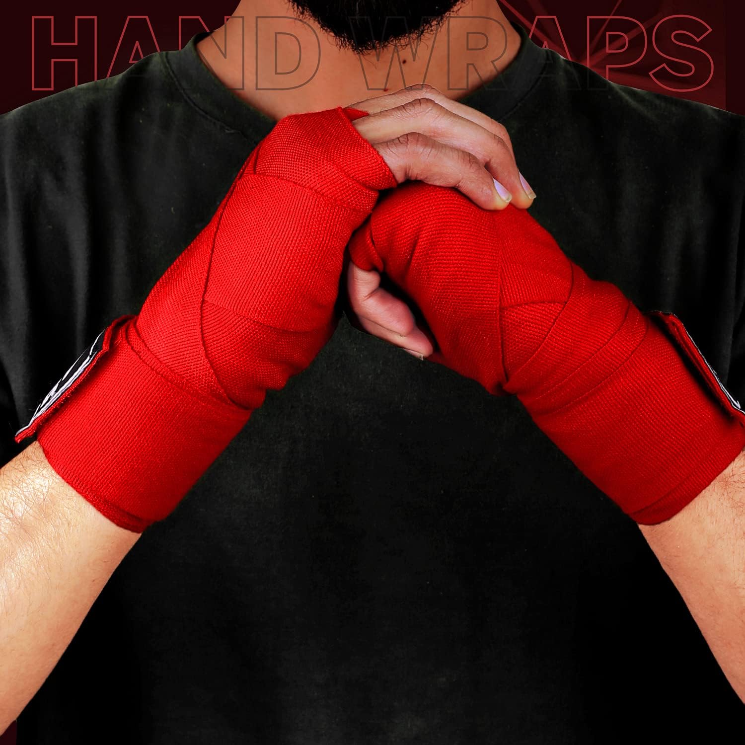 MAVIKS Boxing Hand Wraps 120 and 180 inch Bandages for Martial Arts Kickboxing Muay Thai MMA Training Sparring Men Women Inner Gloves Elastic Hand Wraps with Thumb Loop