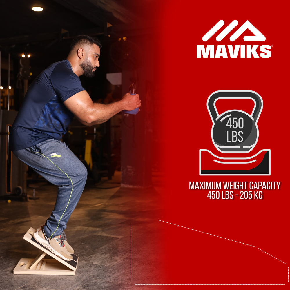 Professional Adjustable Calf Stretcher Slant Board for Squats for Ankle and Achilles Stretching, Posture Wooden Slant Board for Calf Stretching, Squat Wedge for Physical therapy & Exercise