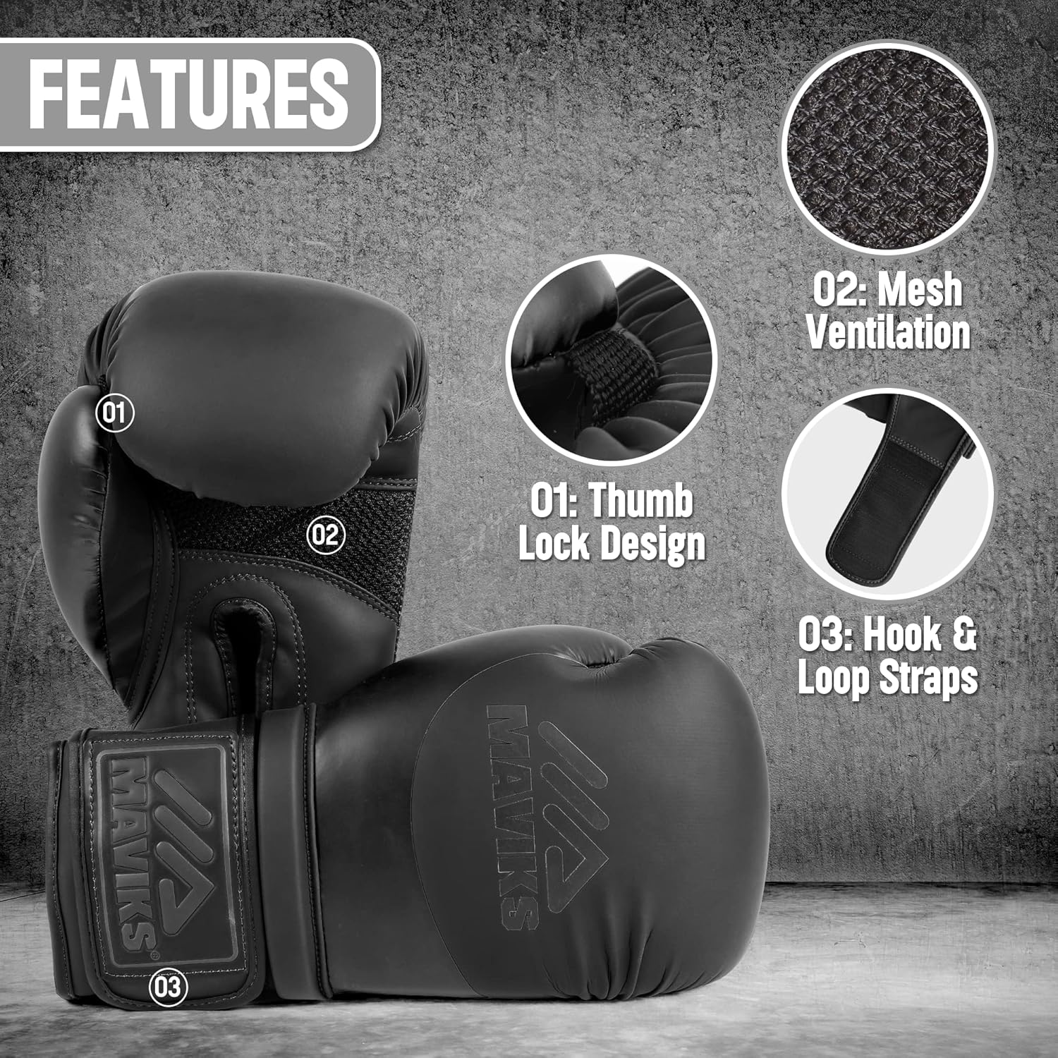 Boxing Gloves for Men and Women Non Toxic Kickboxing Gloves for Muay Thai, Sparring MMA Training Punching Heavy Bag Mitts