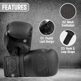 Boxing Gloves for Men and Women Non Toxic Kickboxing Gloves for Muay Thai, Sparring MMA Training Punching Heavy Bag Mitts