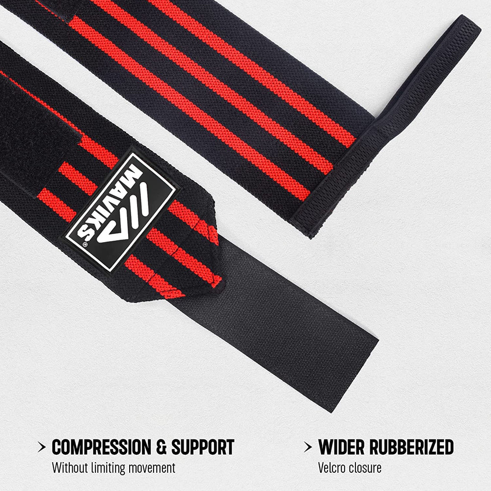 Gym Wrist Wraps for Weightlifting Men & Women with Thumb Loop Wrist Brace for For Weight Lifting, CrossFit, Powerlifting, Strength Training