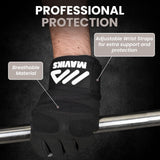 MAVIKS Gym Weight Lifting Fitness Workout Gloves with Wrist Wrap Straps for Women & Men, Gym Gloves For CrossFit Training, Pull Ups, Weightlifting, Calisthenics, Powerlifting, Cycling
