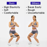 Exercise Resistance Bands for Working Out Set of 5 for Women and Men, Stretch Bands for Exercise, Physical Therapy, Arms Legs Workout, Stretching, Home Fitness