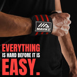 Gym Wrist Wraps for Weightlifting Men & Women with Thumb Loop Wrist Brace for For Weight Lifting, CrossFit, Powerlifting, Strength Training