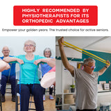 Exercise Resistance Bands for Working Out Set of 5 for Women and Men, Stretch Bands for Exercise, Physical Therapy, Arms Legs Workout, Stretching, Home Fitness