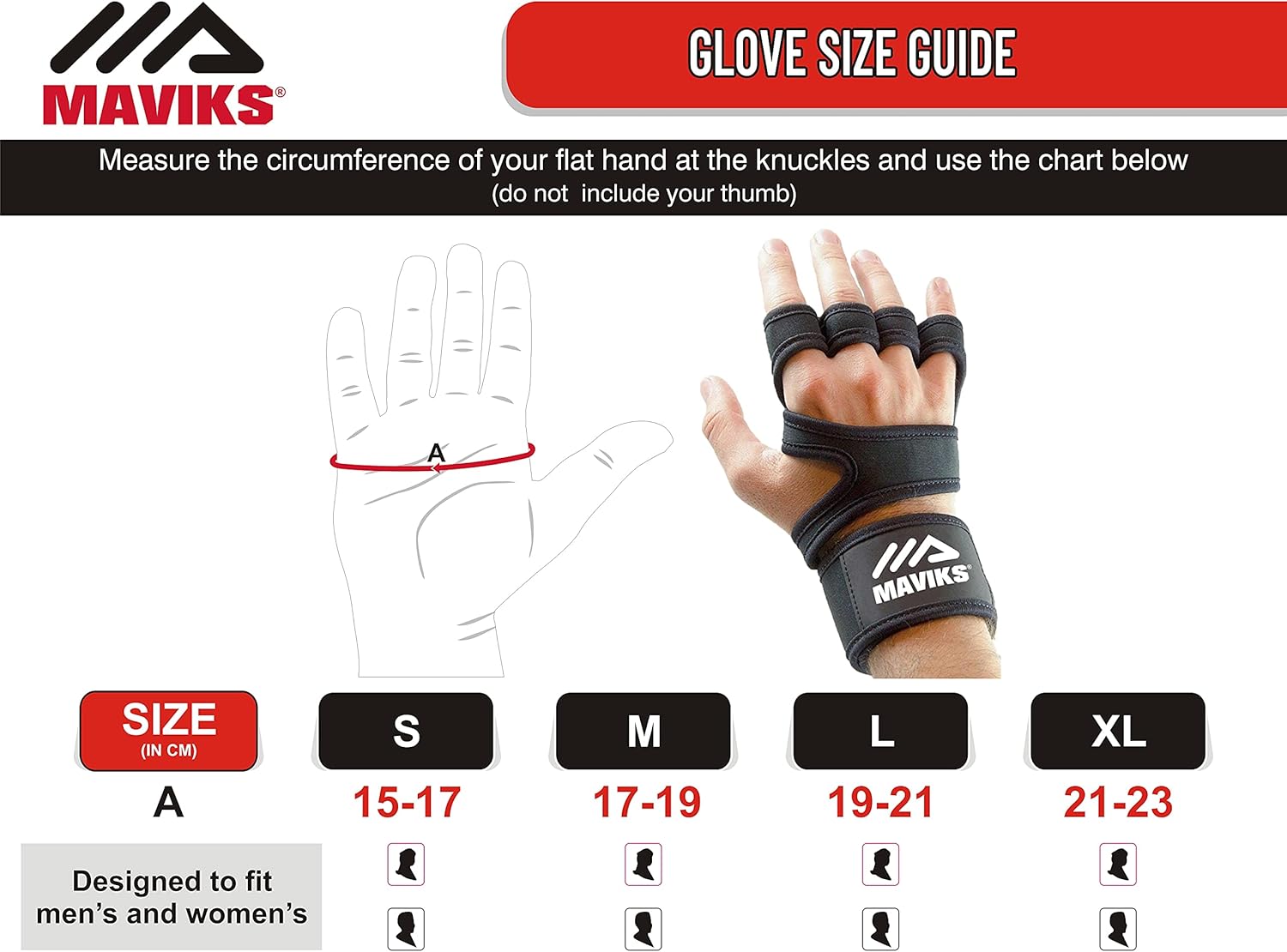 MAVIKS Black Crossfit Gym Fitness Gloves for Men Women UK Weight Lifting Workout Cross Training Hand Grips with Wrist Support for Pull Ups, Powerlifting, Bodybuilding, Calisthenics