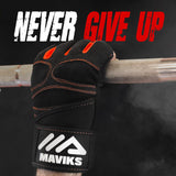 MAVIKS Gym Weight Lifting Fitness Workout Gloves with Wrist Wrap Straps for Women & Men, Gym Gloves For CrossFit Training, Pull Ups, Weightlifting, Calisthenics, Powerlifting, Cycling