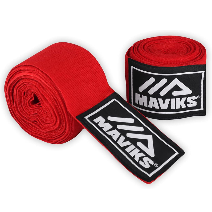 MAVIKS Boxing Hand Wraps 120 and 180 inch Bandages for Martial Arts Kickboxing Muay Thai MMA Training Sparring Men Women Inner Gloves Elastic Hand Wraps with Thumb Loop